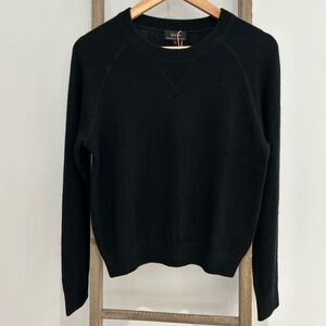 Quince Mongolian Shrunken Cashmere Black
Sweatshirt Sweater Preppy Size S NWT